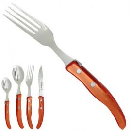 LAGUIOLE fork - red orange...