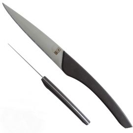 couteau Bistrot manche polymère gris, fabrication française à l'unité
