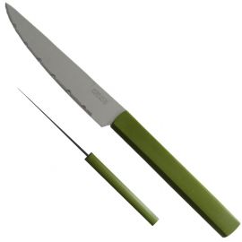 Steak knife - green handle...