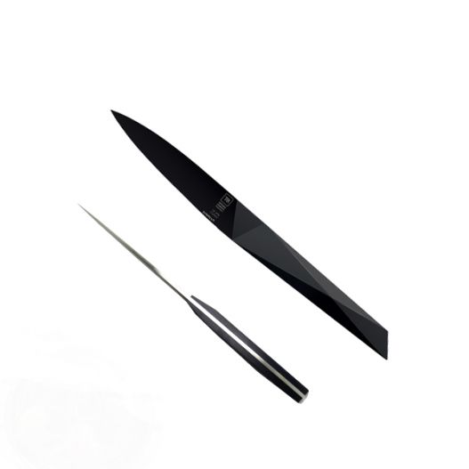 couteau office Furtif 9cm, en ABS noir haute résistance, original,  fabrication française