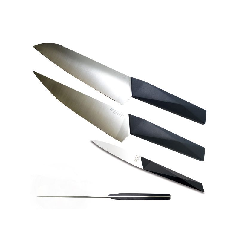 Set couteaux professionnel, lot de couteaux en acier inoxydable
