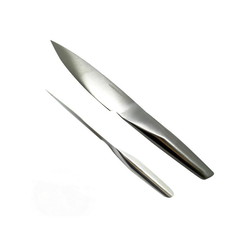 Le couteau du chef, tout inox 12cm, monobloc, fabrication française