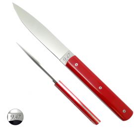 9.47 knife - red handle