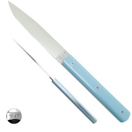9.47 knife - sky blue handle