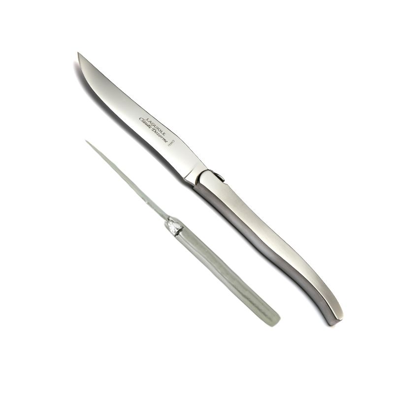 Le couteau inox mat, massif artisanal - Laguiole Attitude