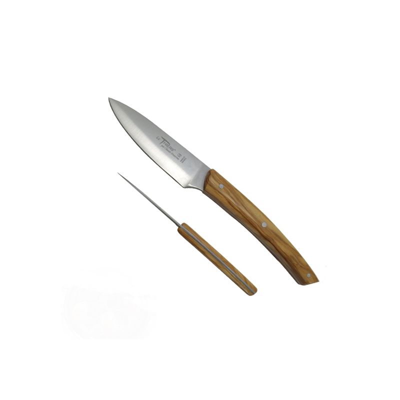 Couteau office classic pro bois lame lisse 9cm