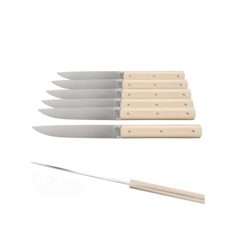 6 Couteaux-de-Table COUTEAU-CHIEN avec Manche Plastique et fabriqué pa – La  Miellerie Emporium