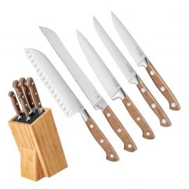 Block of 5 kitchen knives...