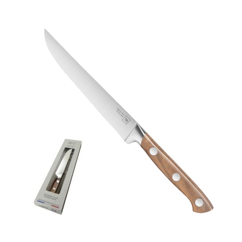 couteau de boucher Georges de 17cm , en noyer, original