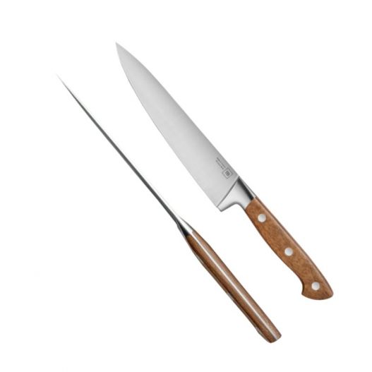 Santoku, Cuisine et Office GEORGES en noyer- Les Artisans du Couteau