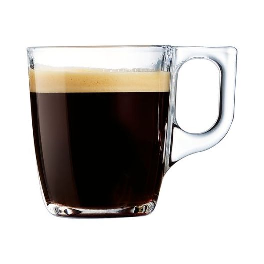 Sous tasse pour tasse à café/thé 32cl en verre Voluto — Festiloc