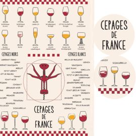 Torchon Vin & Cépages -...