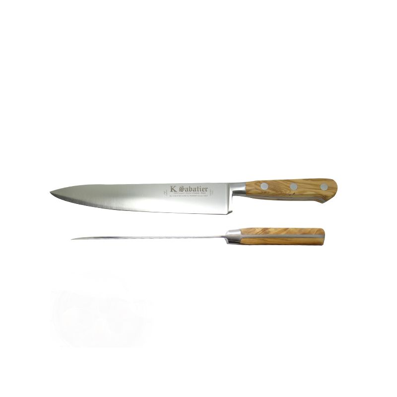 New! Olive wood handle carbon steel knives. – Sabatier Knife Shop