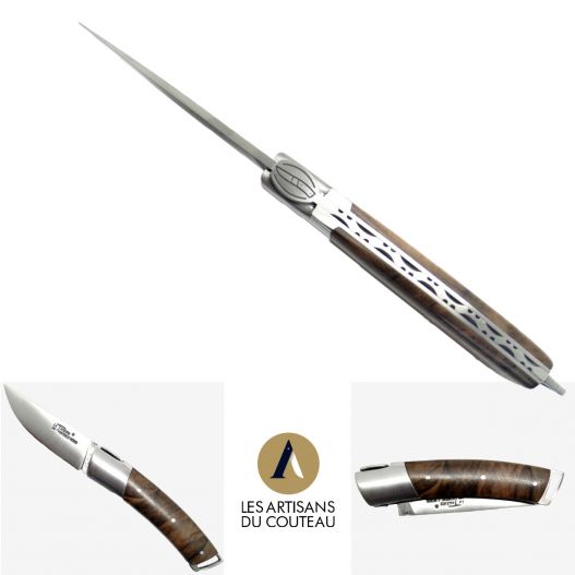 Couteau Le Thiers® Advance acier Damas, fabriqué en France