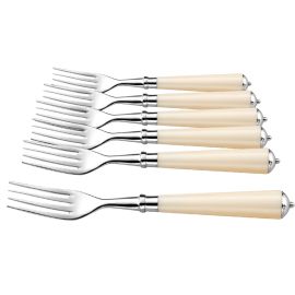 Set of 6 ivory forks - Julia