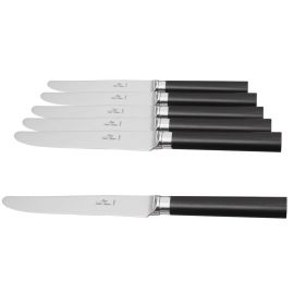Set of 6 Ebony Knives - Oslo