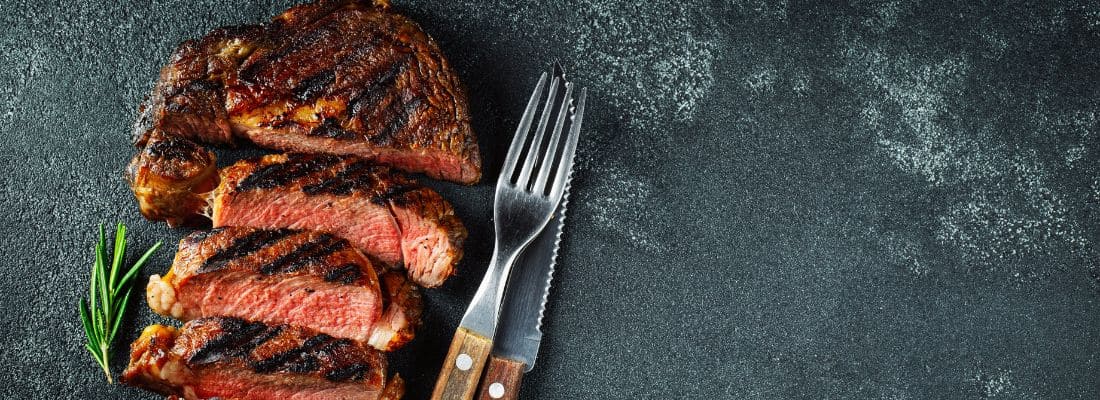 5 couteaux Georges en noyer : santoku, cuisine, office, pain et steak