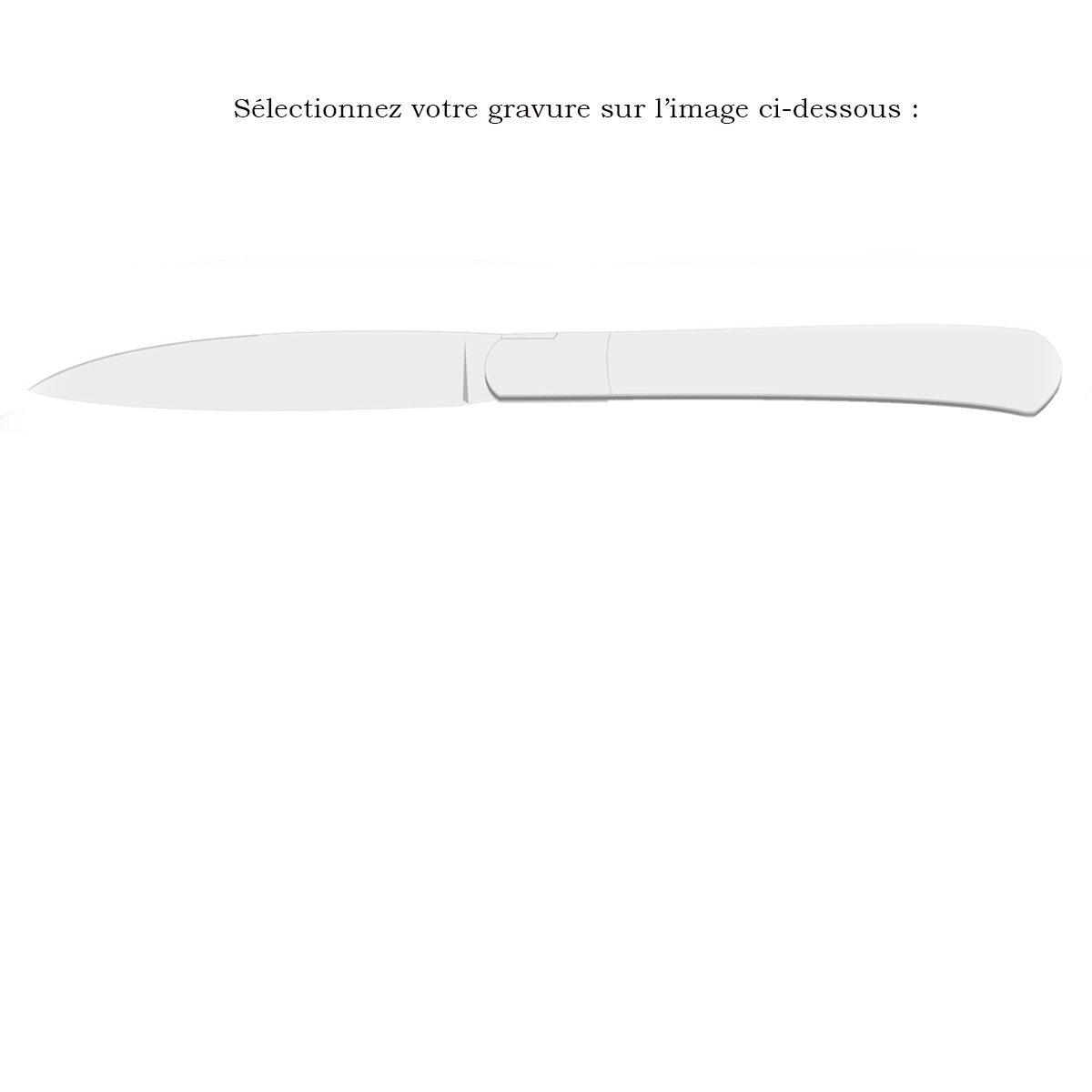 couteau steak 13cm georges, en noyer, original, fabrication française